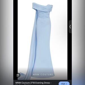 MNM COUTURE 2718 Elegant Blue Evening Gown
